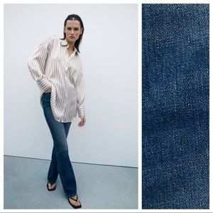 NWT Zara PREMIUM COLLECTION Z1975 HI-RISE Bootcut JEANS Size 34 US 2 6164/193